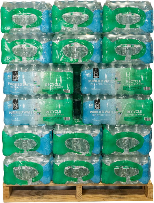 Waterpallets MM (16.9 Oz) - Pallet - 40 Bottles per Case, 48 Cases (Total 1920 Bottles) delivered by Waterpallets